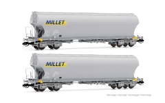 Arnold HN9763 - TT - 2-tlg. Set Getreidesilowagen Millet, MISA, Ep. VI